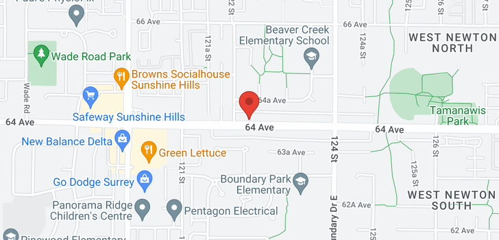 map of 12221 64 AVENUE